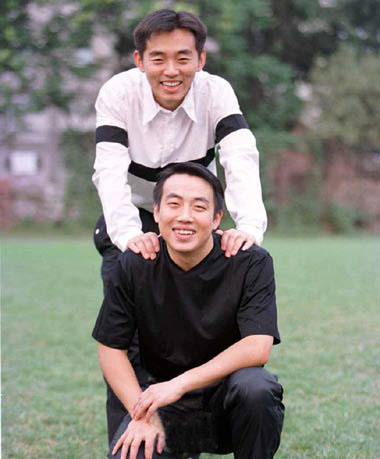 当年的刘国梁与孔令辉