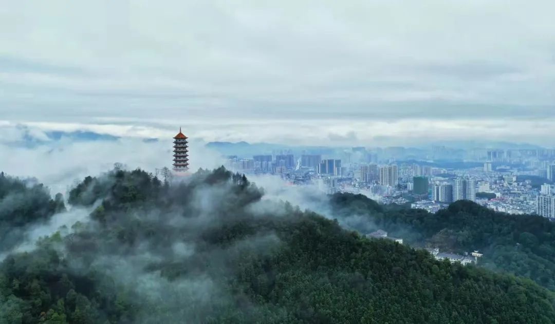 西湖山上,270度观景栈道亮相!再现巨湖烟雨之景!