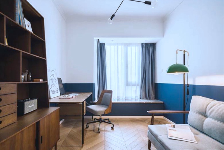 蓝绿灰搭配,不一样的简约风!