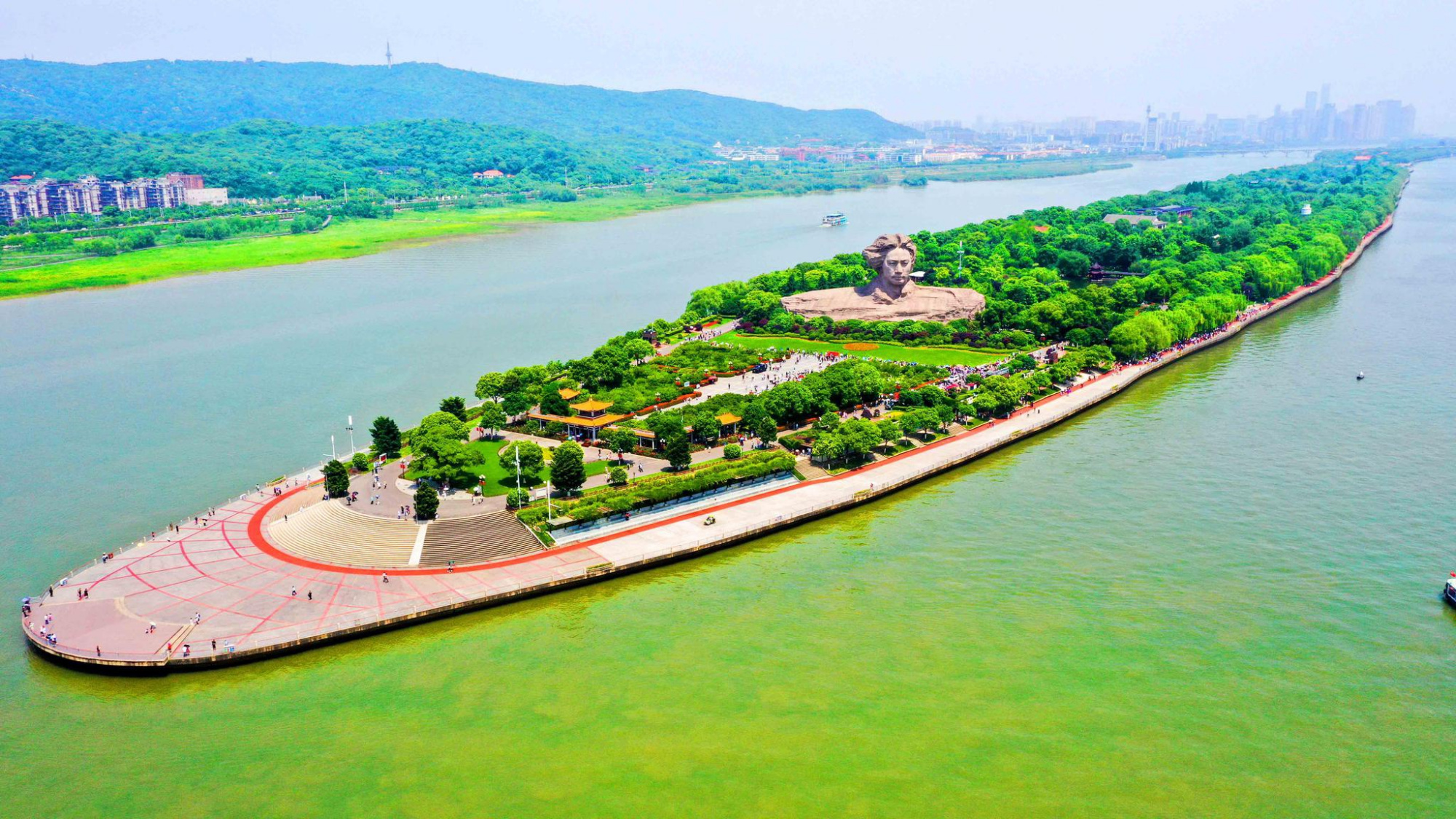 湖南长沙:橘子洲景美如画