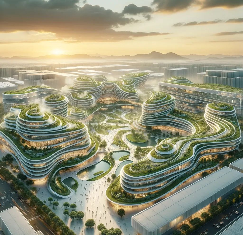 建筑鸟瞰图生成:提示词运用与案例分析