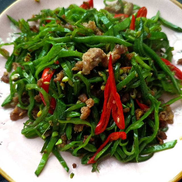 肉末炒扁豆,营养美味又健脾祛湿