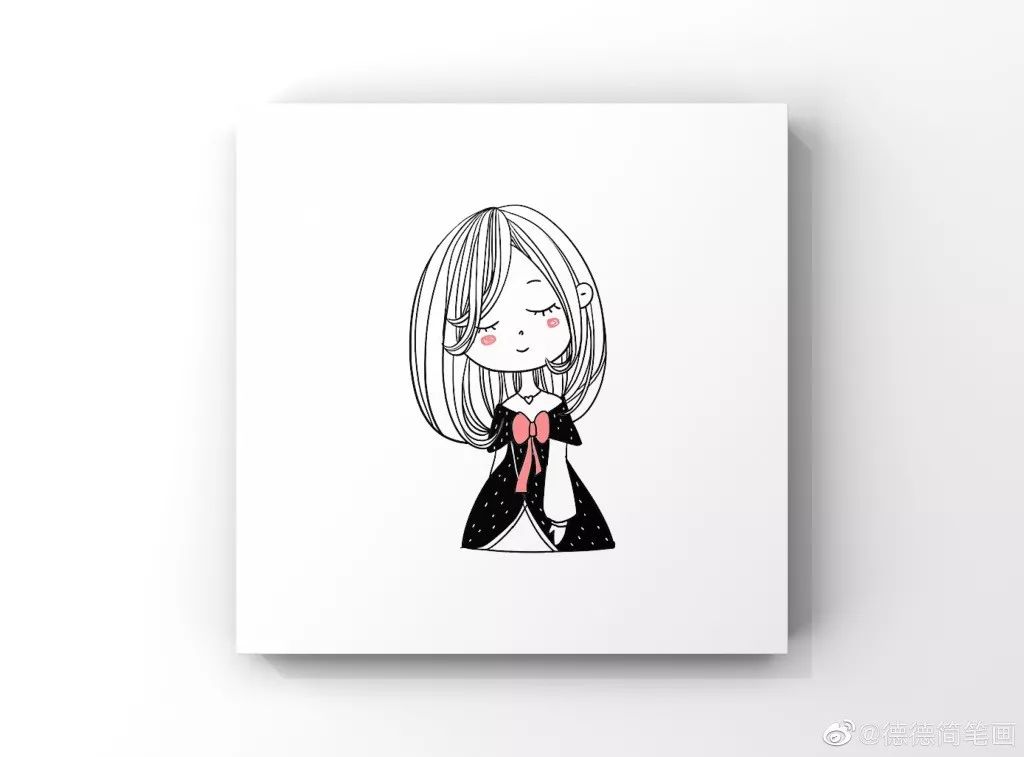 3分钟教会你这些超简单可爱又清新的小女孩简笔画,这波教程真给力,附