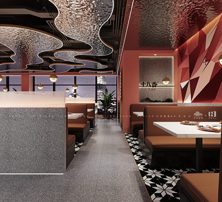 西安龙虾十八香餐饮店装修案例