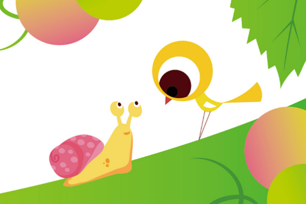 蜗牛与黄鹂鸟板书设计图片