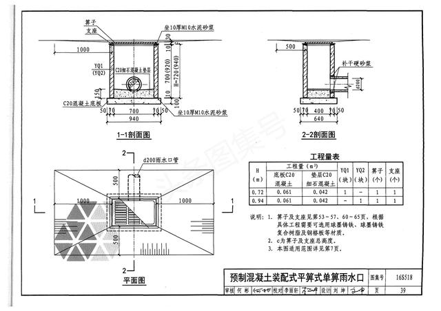 16s518《雨水口图集》