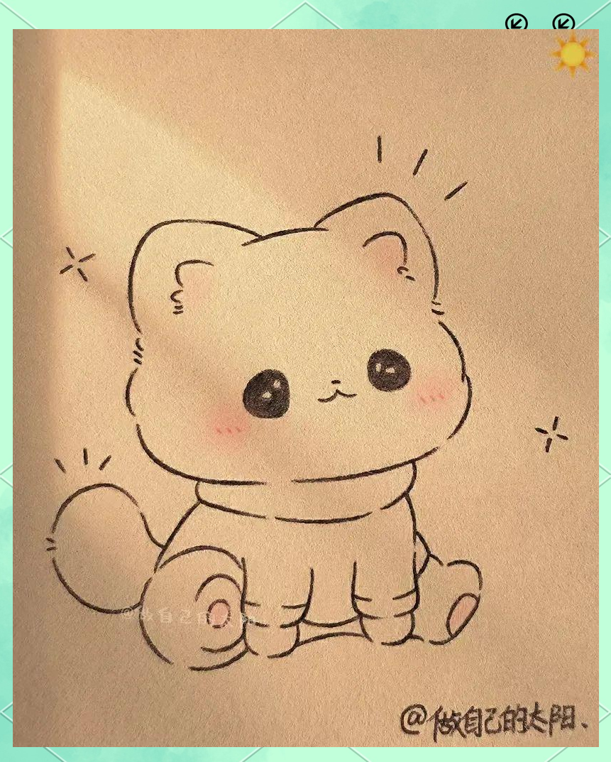 萌宠简笔绘画:一种融合可爱与简洁的艺术形式