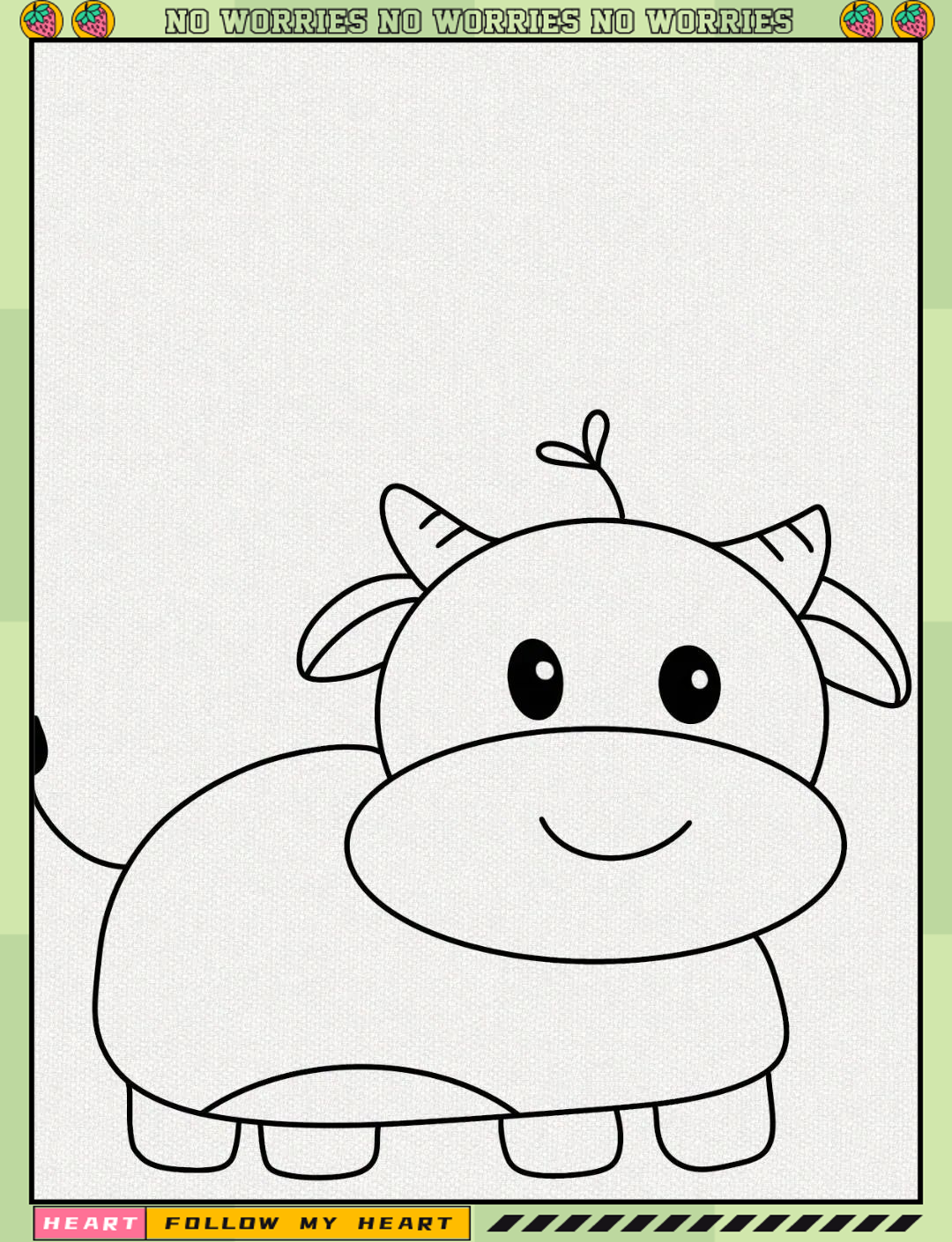 儿童简笔画教程:《小奶牛》轻松上手!