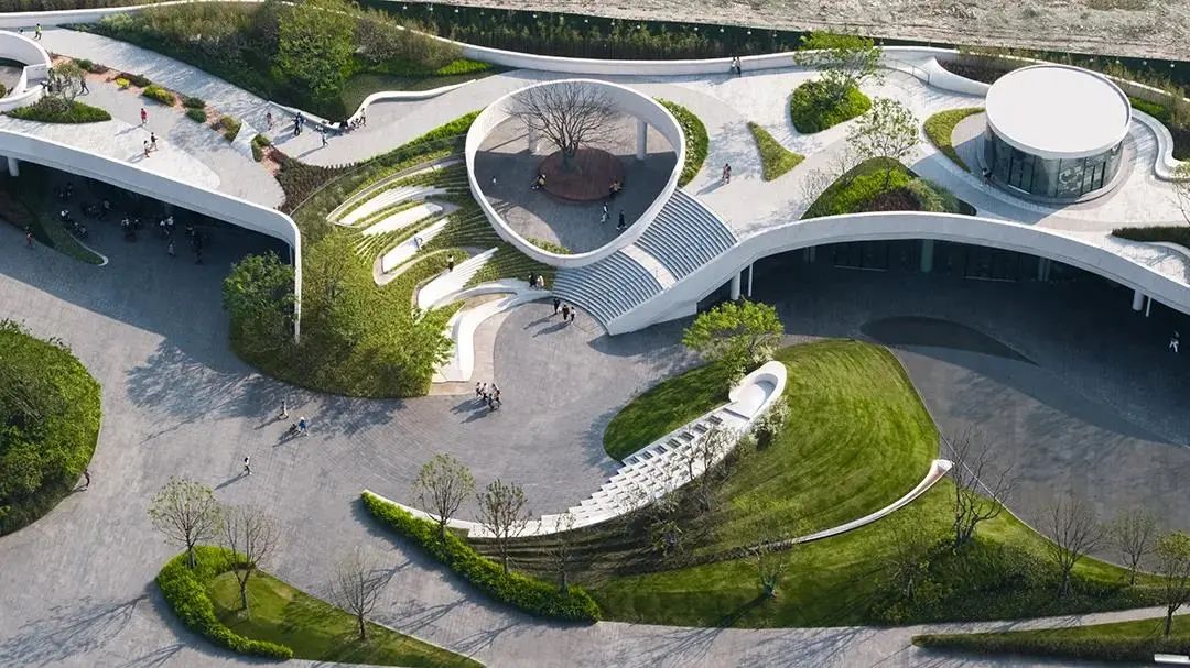 行云流水,现代园林景观的柔美