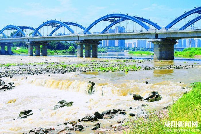 陇海线咸阳渭河桥景观壮美