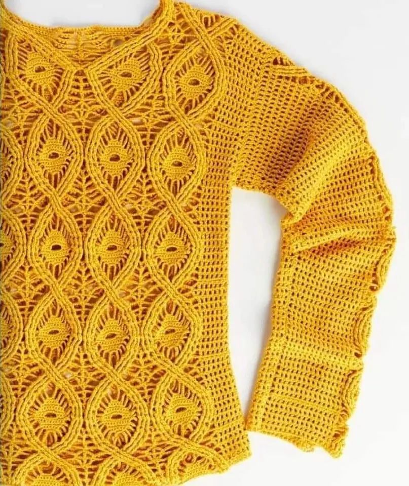 钩针美衣|大麻花长袖编织套头衫,超美春秋应季单品