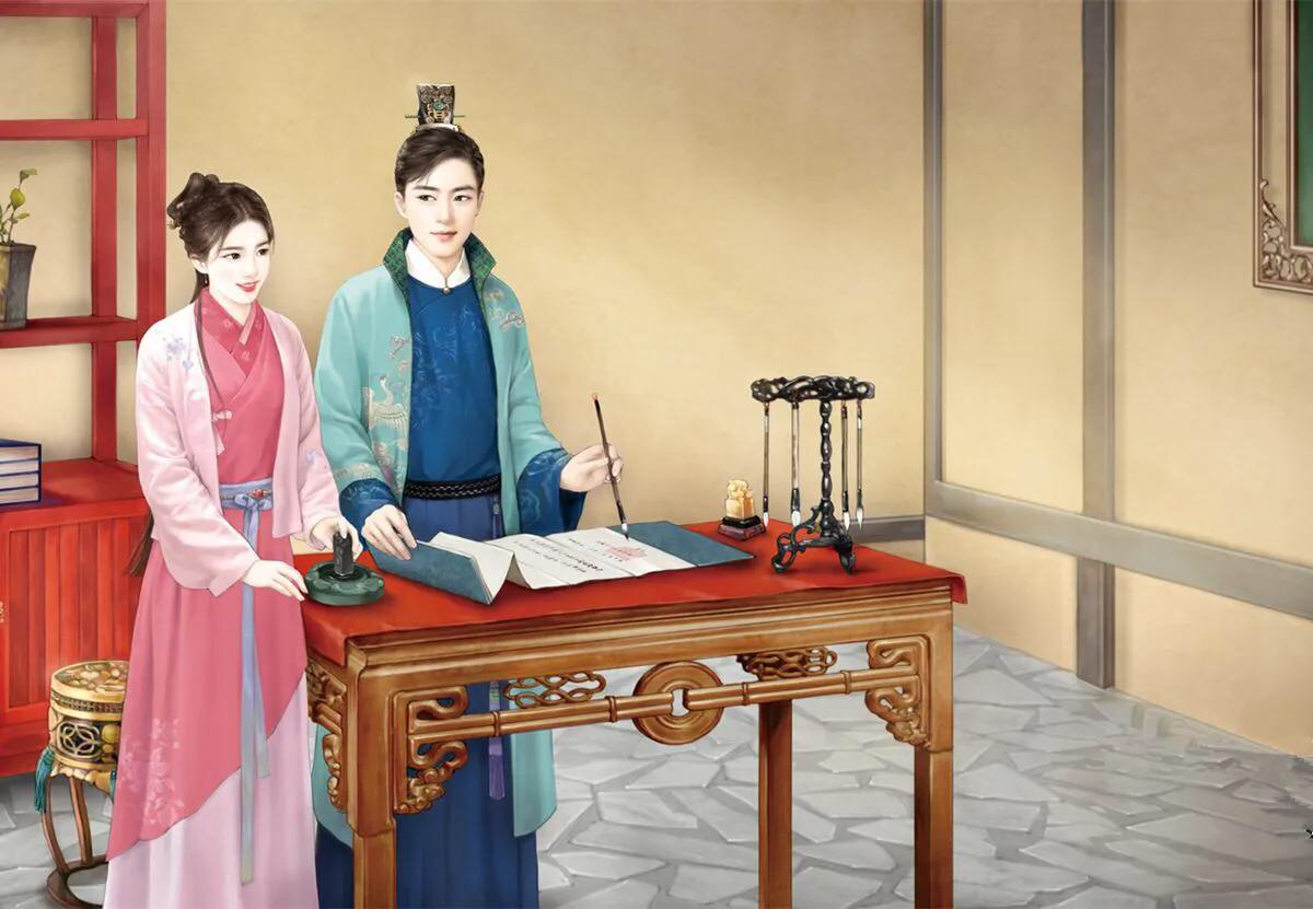 古风"王侯将相才子佳人"插画图,那些年追过的古装cp这里都有!