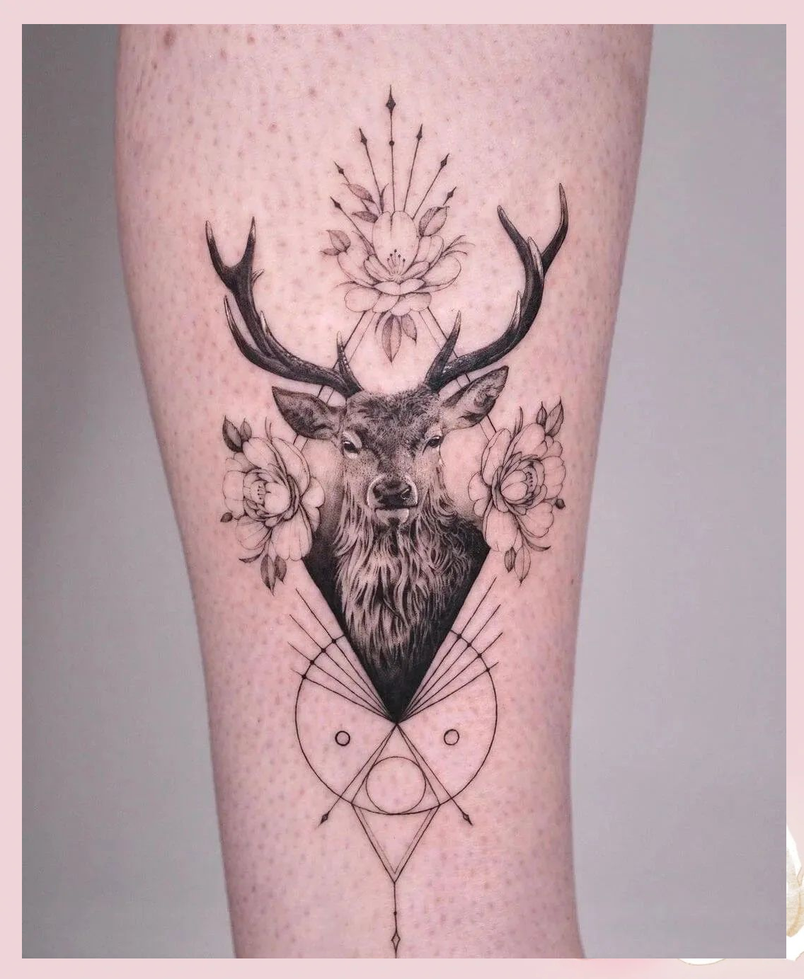 鹿头纹身的吉祥寓意,东西方文化中的幸运象征