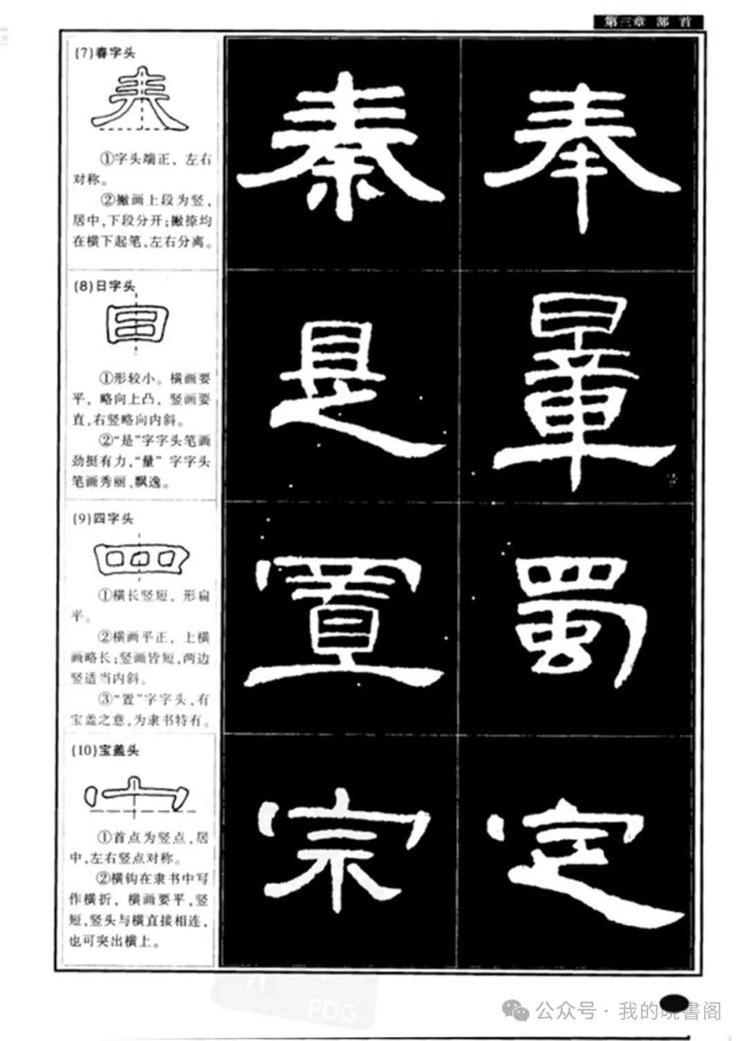 汉隶书《曹全碑》隶书基本笔画教程