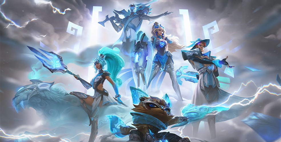 盘点历年s赛冠军皮肤原画,edg系列能排第几?