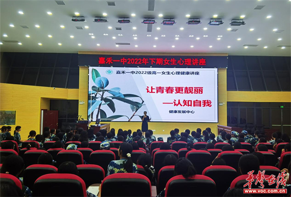 让青春更靓丽——嘉禾一中举行女生心理讲座