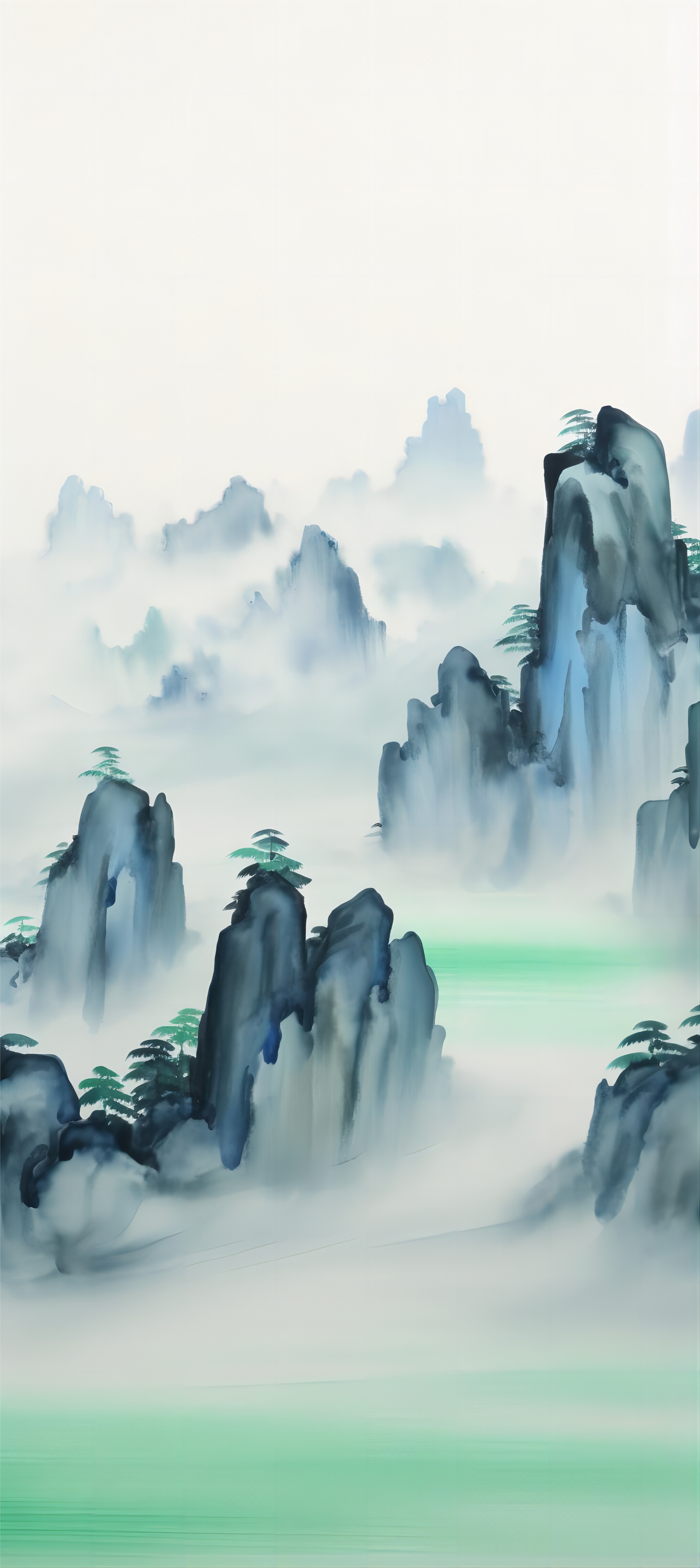 山水壁纸,江山如画,祖国长春,盛世当歌