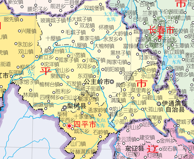 吉林省吉林蛟河,桦甸,舒兰,磐石4市与四平梨树县对比分析