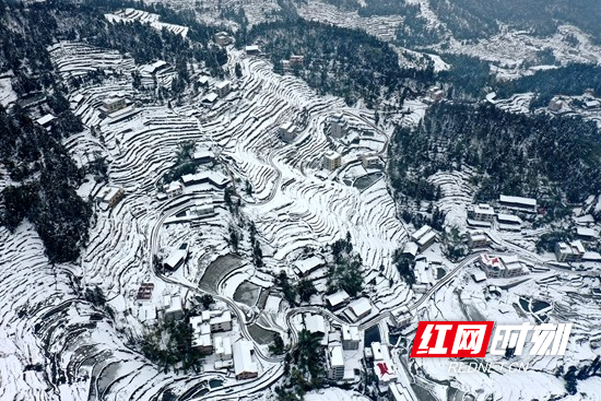 隆回縣金石橋鎮曉陽溪村:雪後美景不勝收