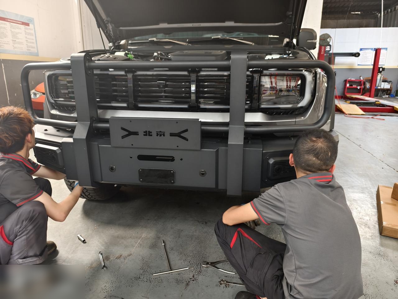 全新bj40改装前后杠.硬派越野颜值