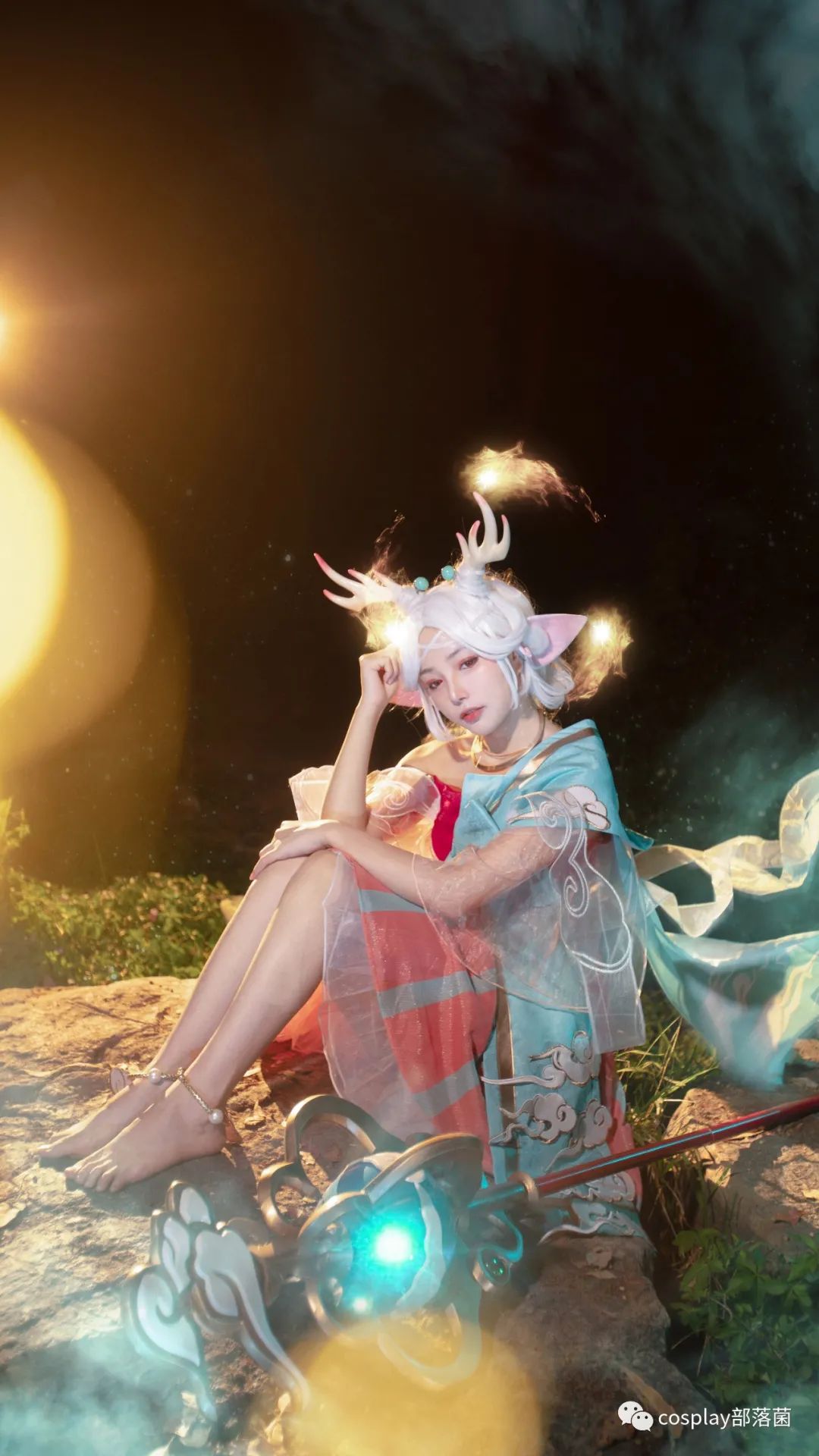 cos:王者荣耀瑶遇见神鹿cos正片@苏嫣