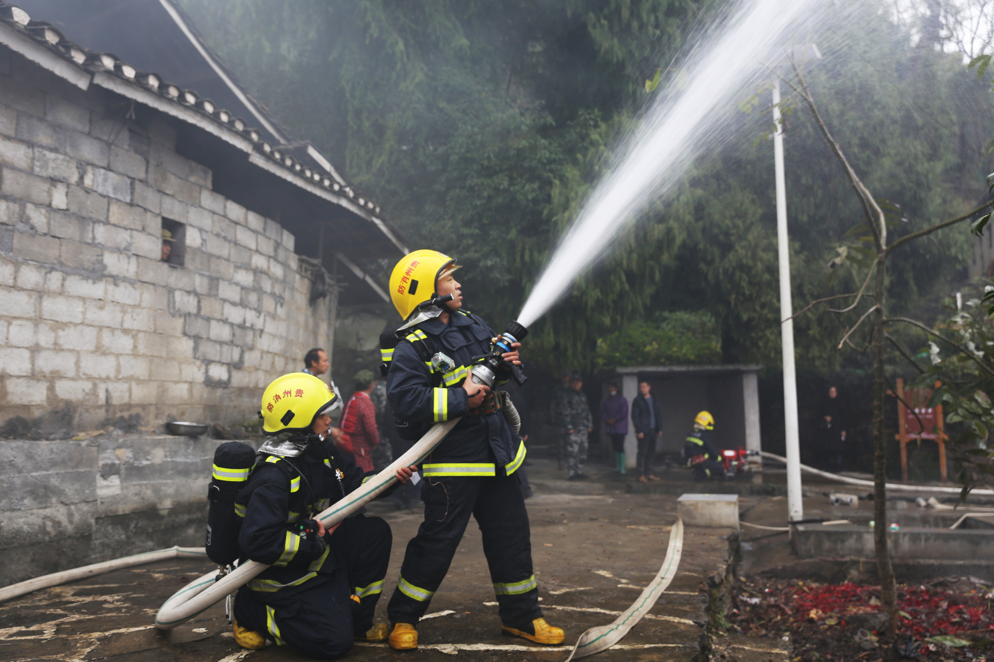 防范于未"燃",贵州碧江消防演练进村落