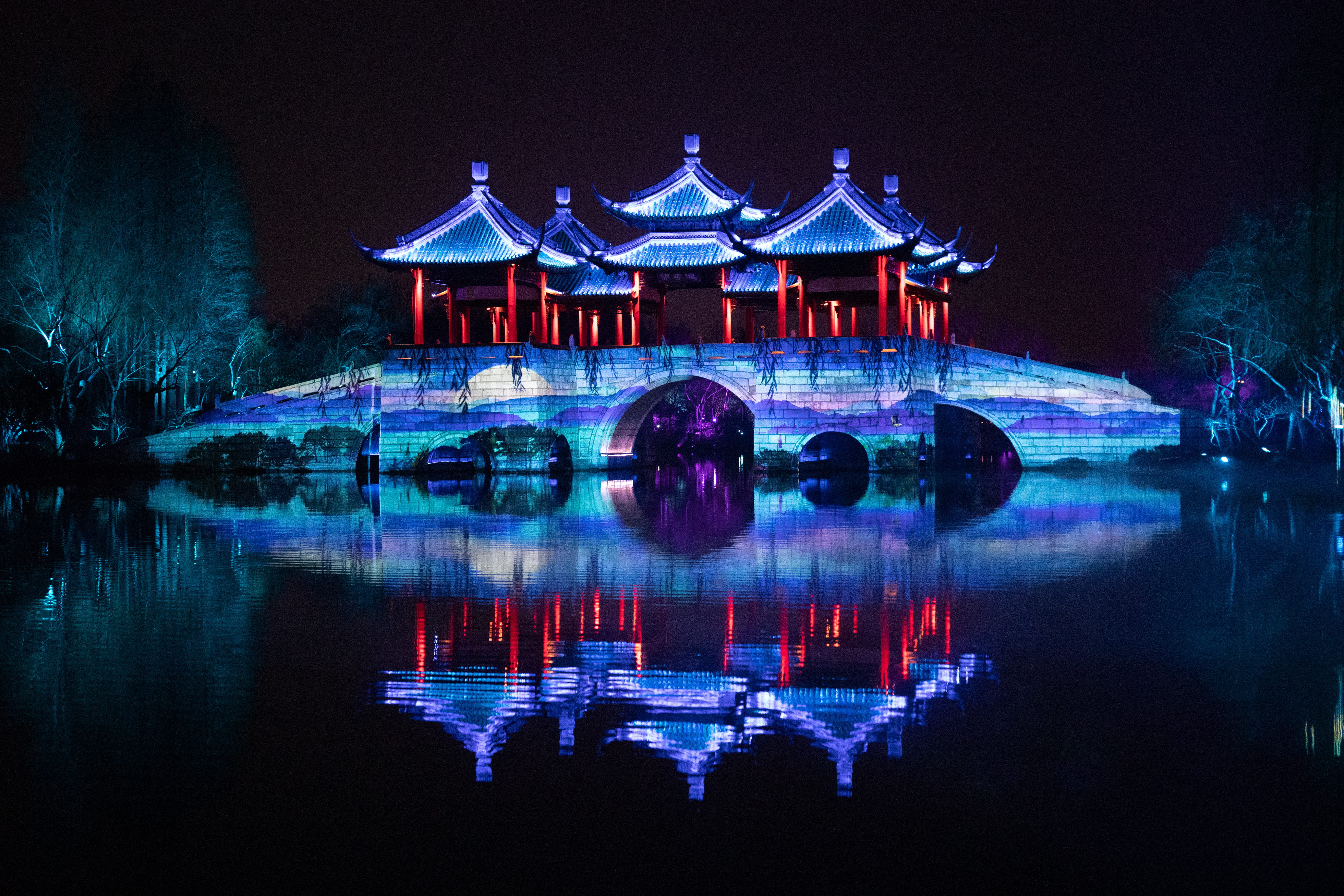 扬州夜景图图片