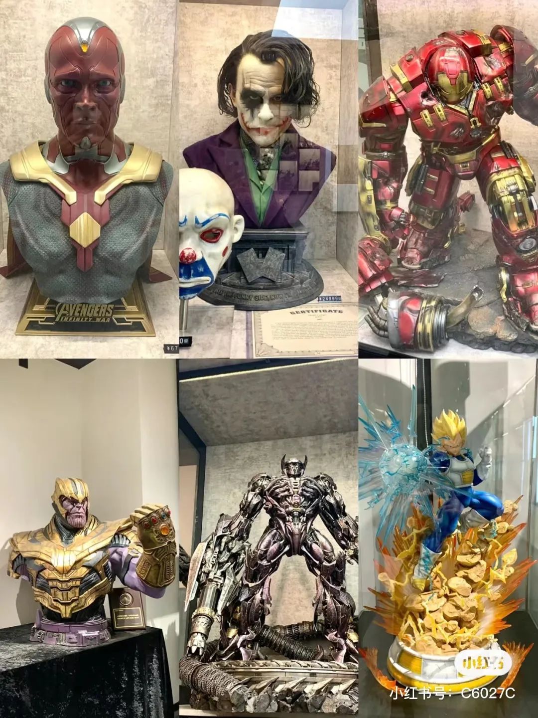 如果你更喜欢美漫,那漫威系列的雕像手办这里也都有,蜘蛛侠,美国队长