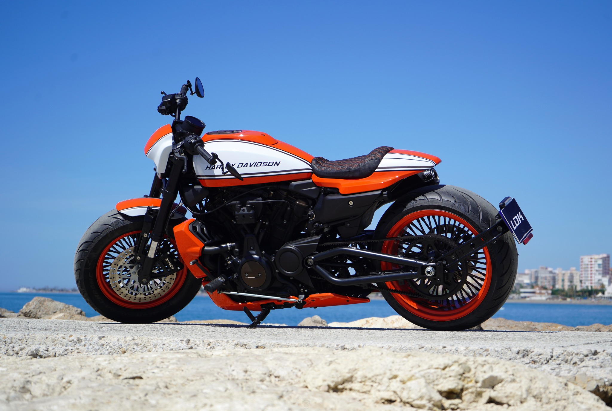 宽胎转换 哈雷sportster s改装欣赏