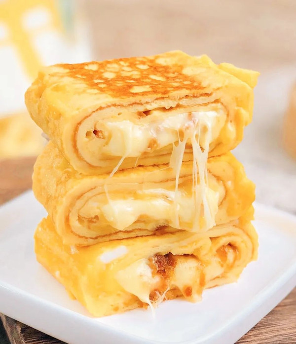 肉松芝士厚蛋烧,一道能吃下三碗饭的神奇美食