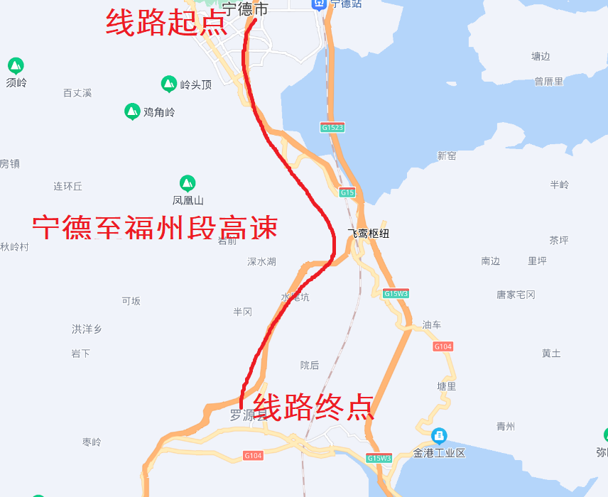沈海高速路线图图片