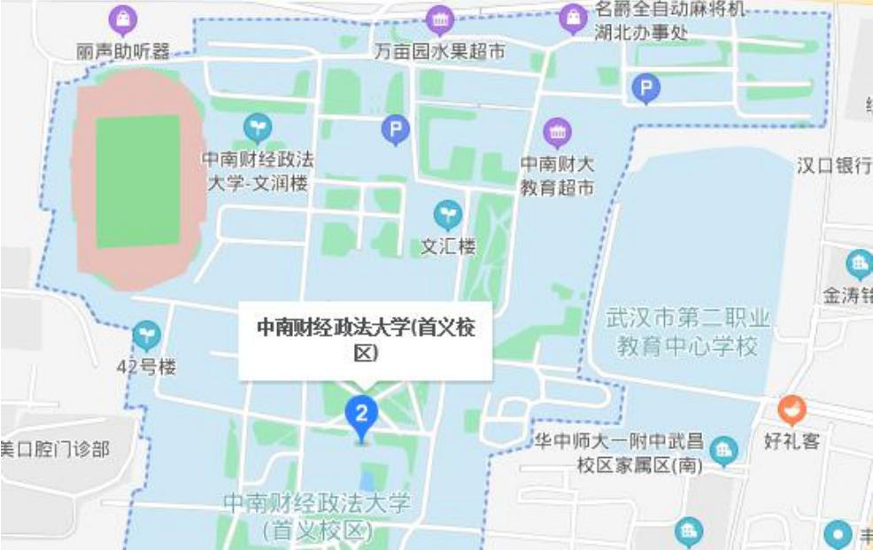 中南财经政法大学校园地图