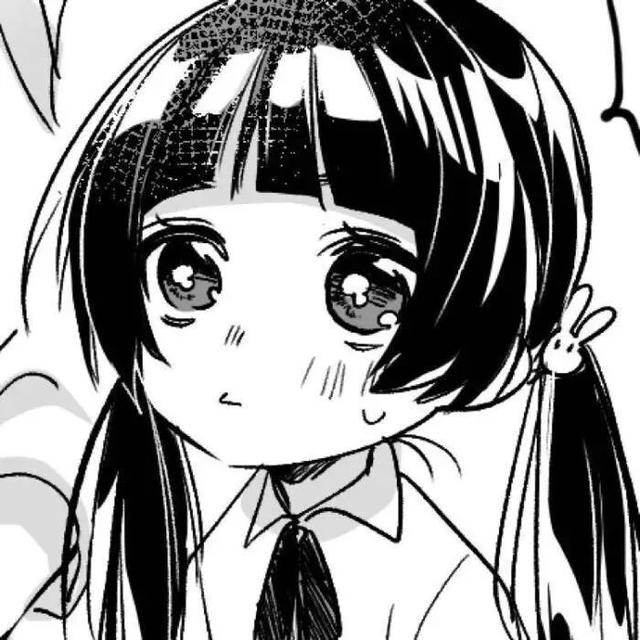 黑白动漫女头