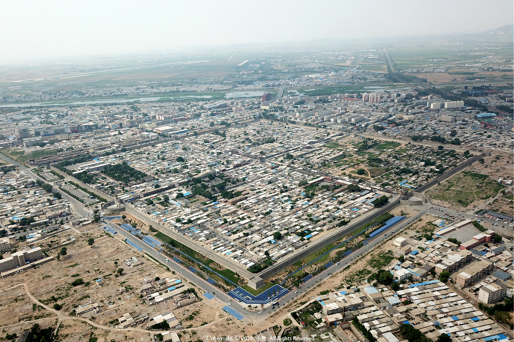 航拍国家宝藏-辽宁兴城兴城城墙