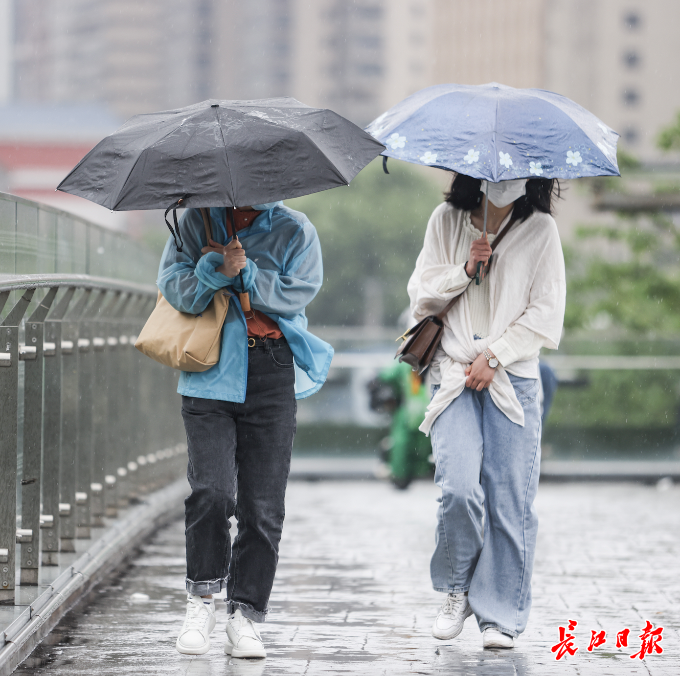 天冷加衣下雨带伞图片