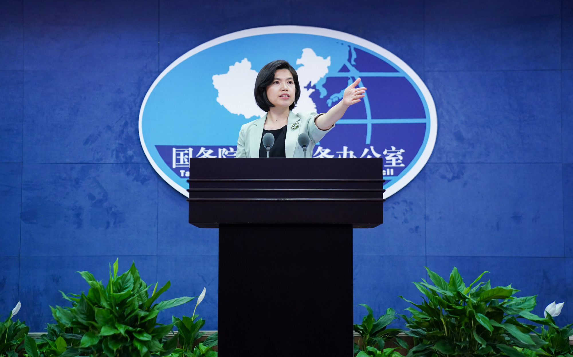 国台办发言人朱凤莲 新华社资料图