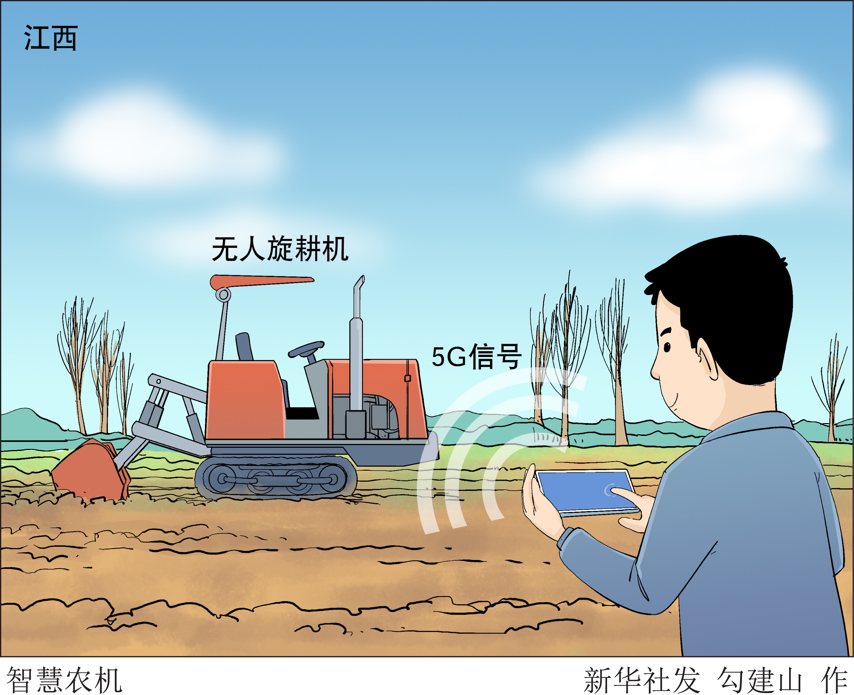 (图表·漫画)「经济」智慧农机