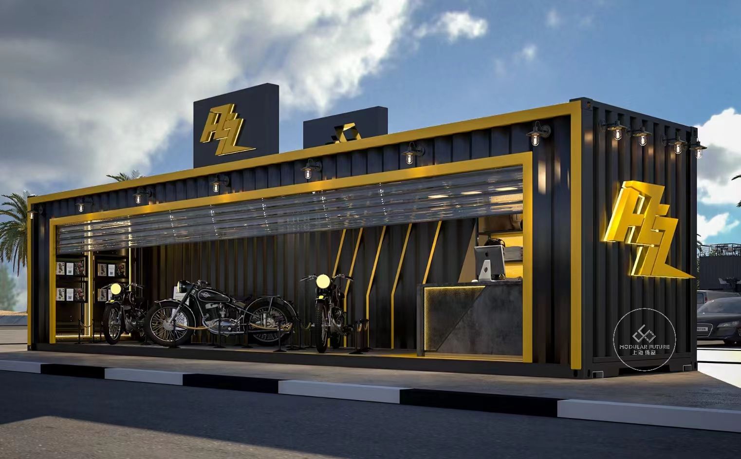 经济与创意的完美结合:集装箱展厅的显著优势