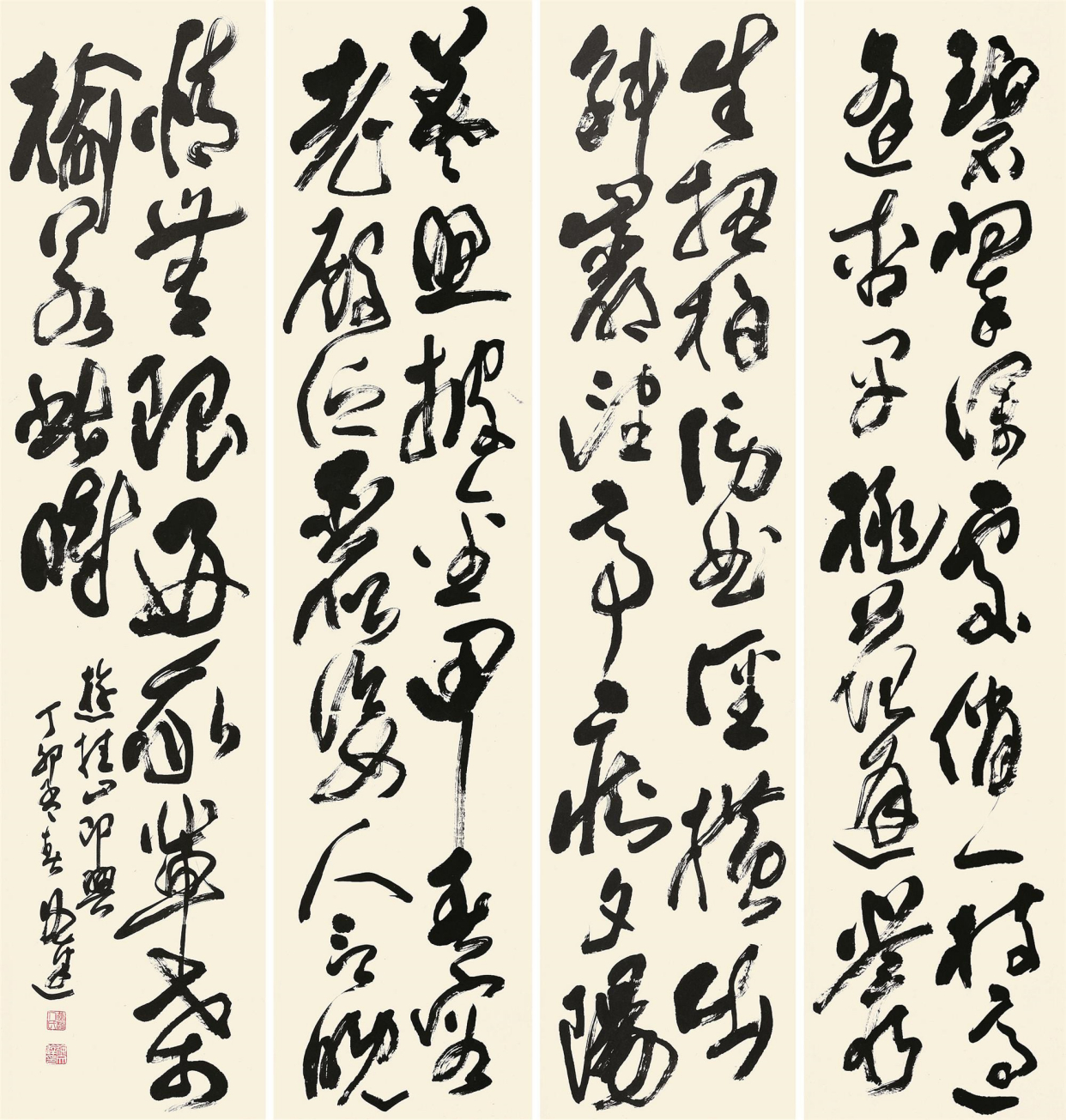 山西书法大家徐文达,草书酣畅淋漓,可惜稍显生硬