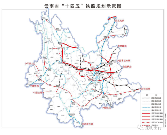 云南高铁线路规划图图片