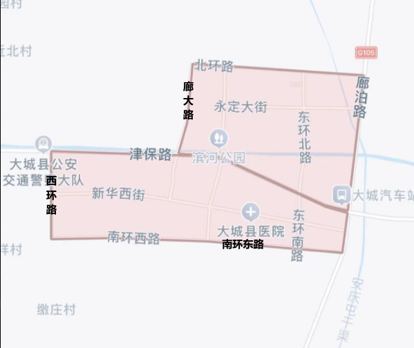 廊坊市区限行区域图片