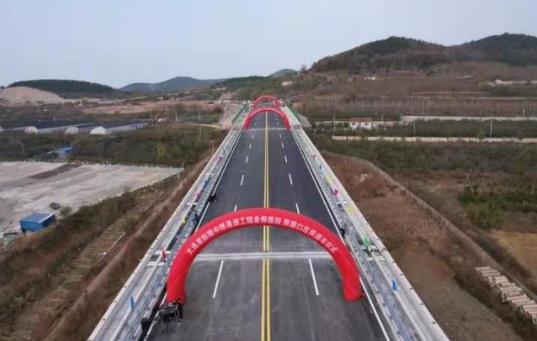 大连至旅顺中部通道工程金柳路段,旅顺段建成通车
