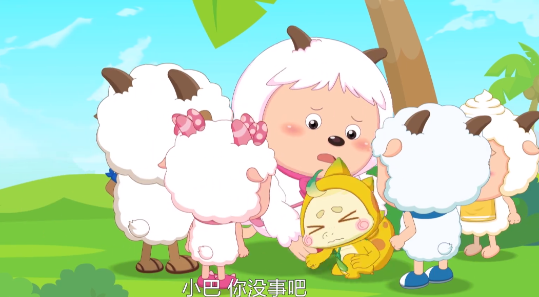 《喜羊羊与灰太狼》羊守七,狼首领智商不行,小巴带着假皮套