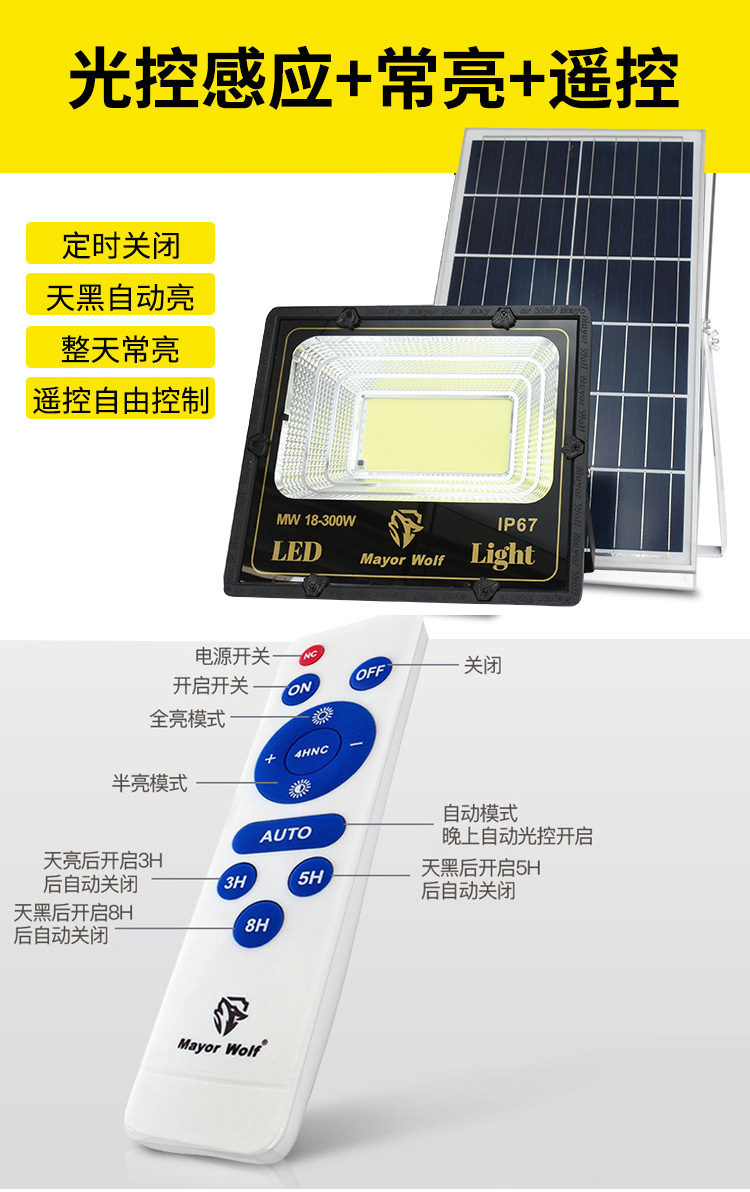 太阳能灯遥控器图解图片