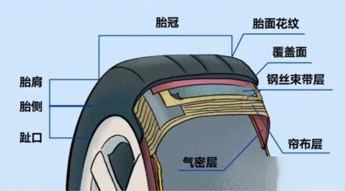 轮胎内部结构