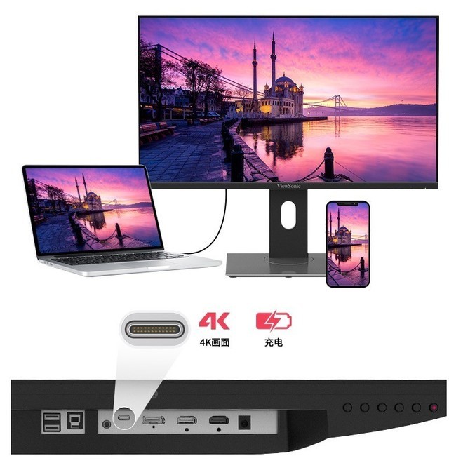 1799元到手优派28英寸4k广色域专业显示器促销