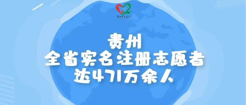贵州省实名注册志愿者达471万余人