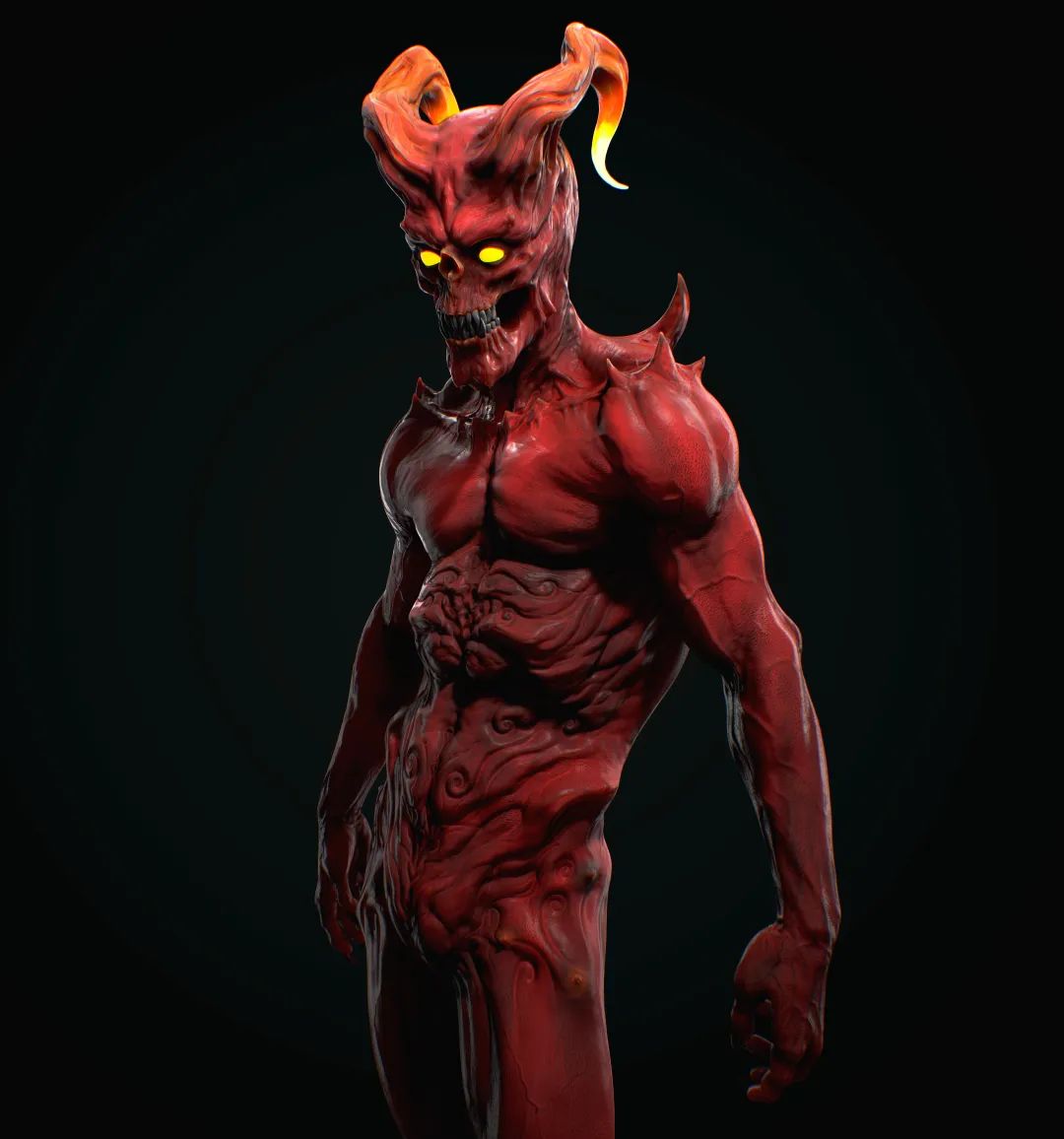 怪兽专家!钟情怪物雕刻的3d建模师一枚