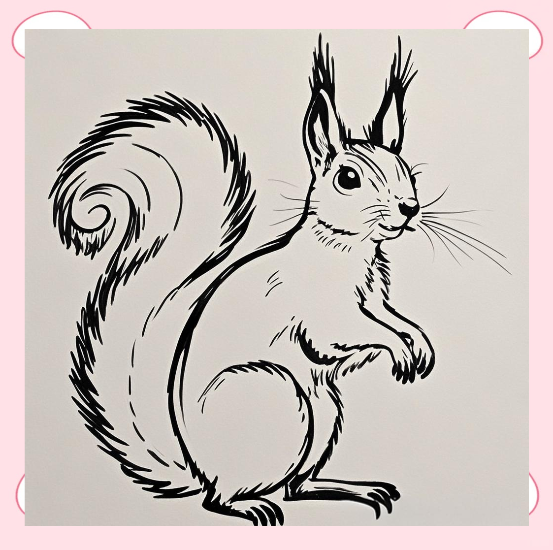 松鼠简笔画绘制指南