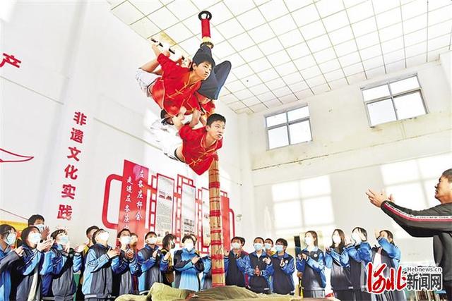 文安:非遗左各庄杆会进校园